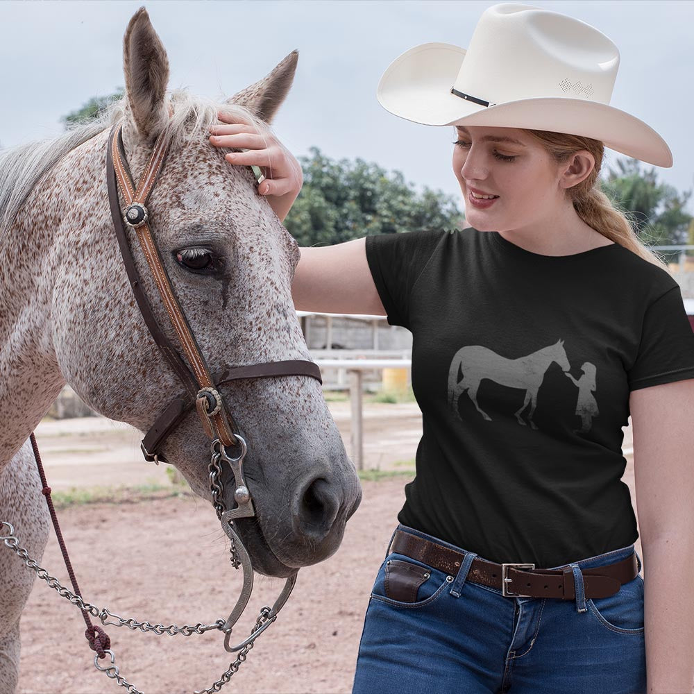 Labyrins Dont Cry Horse Tshirt Charcoal | Shury