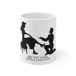 They Hiked Happily Ever After Coffee Mug 11oz