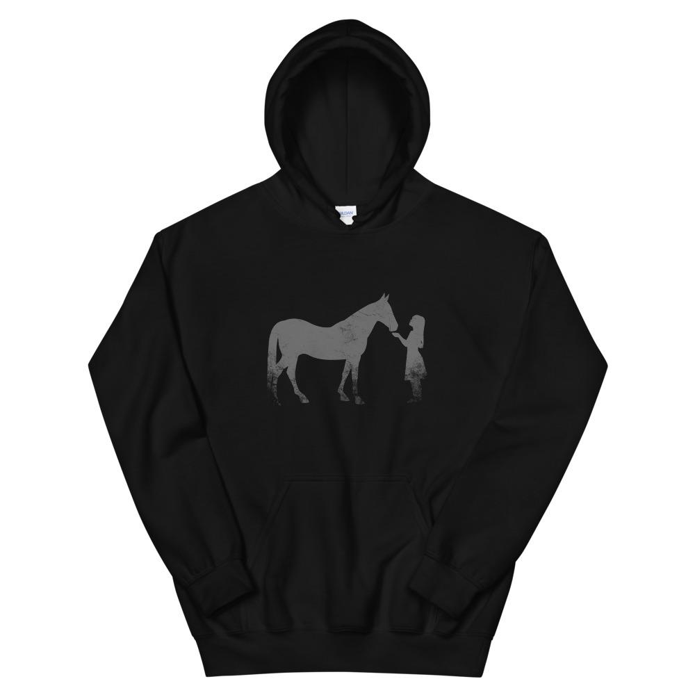 Girl & Horse Silhouette Unisex Graphic Hoodie