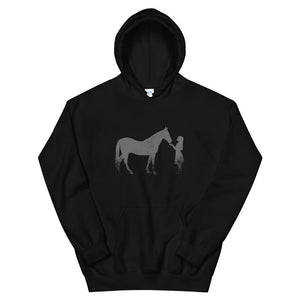 Girl & Horse Silhouette Unisex Graphic Hoodie