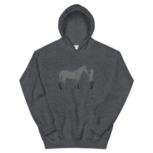 Girl & Horse Silhouette Unisex Graphic Hoodie