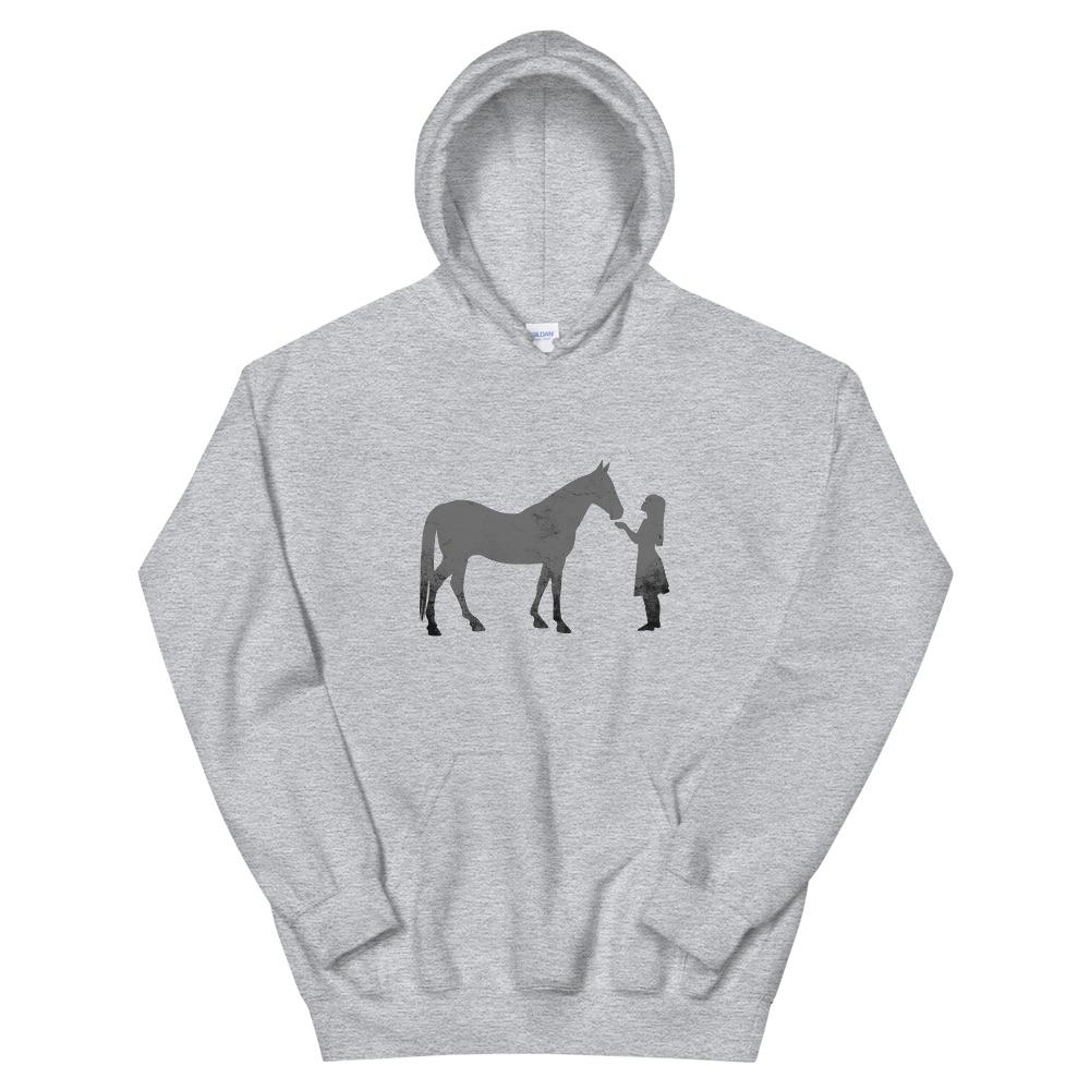 Girl & Horse Silhouette Unisex Graphic Hoodie