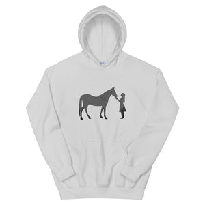 Girl & Horse Silhouette Unisex Graphic Hoodie