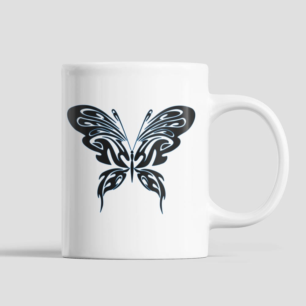 Butterfly Silhouette Coffee Mug 11oz