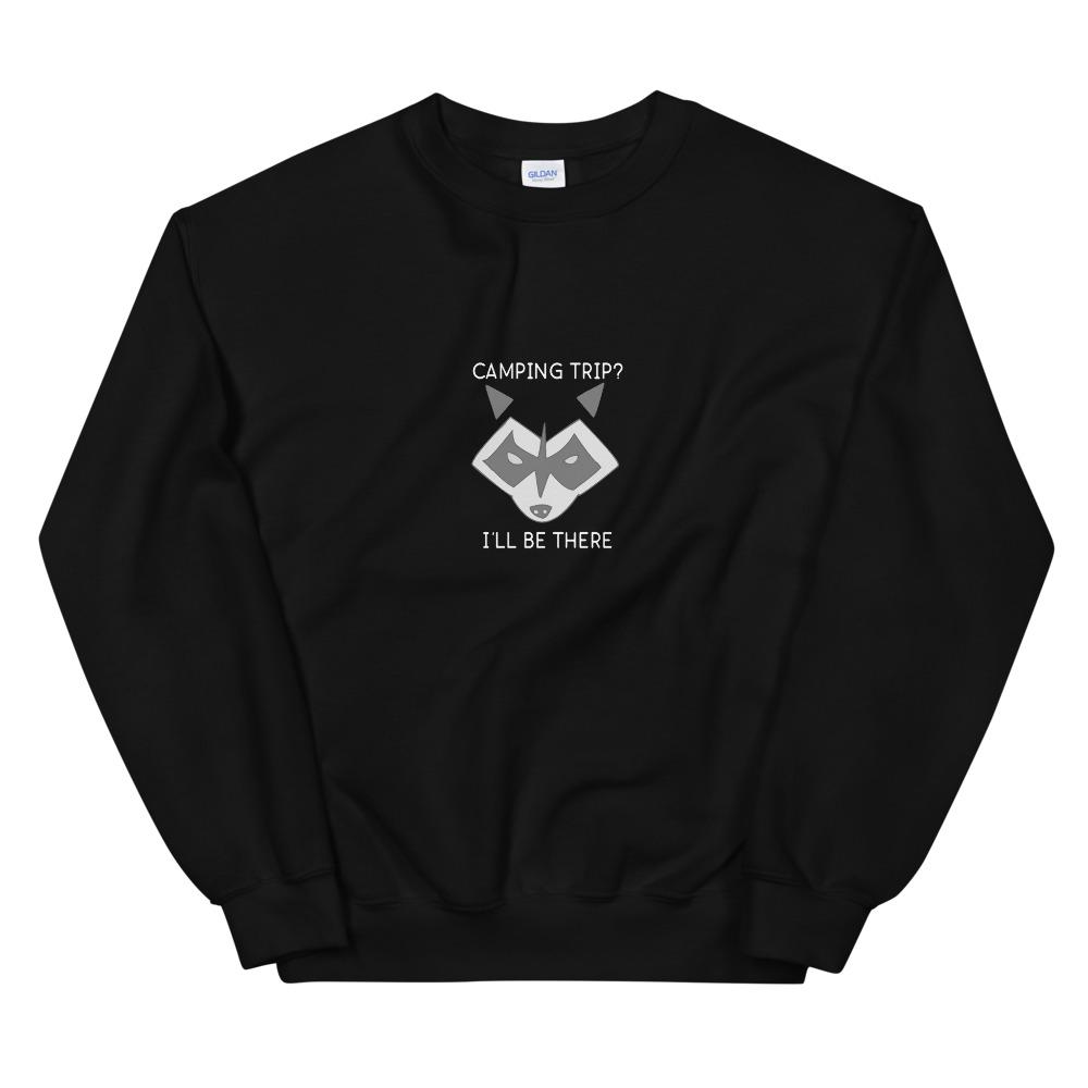 Camping Raccoon Sweatshirt - Unisex - Mens Sweatshirt - Womens Sweatshirt
