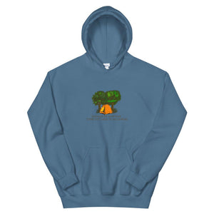 blue camping hoodie