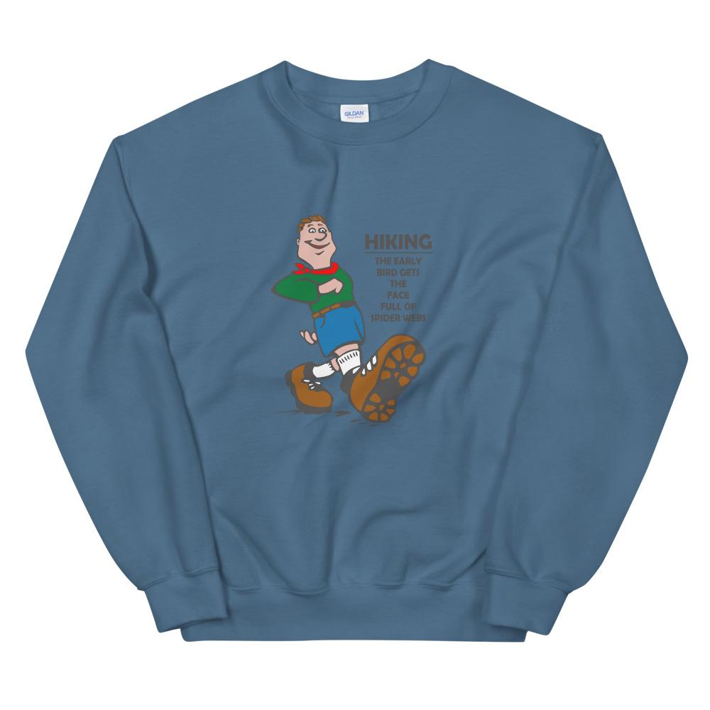 indigo blue early bird sweatshirt