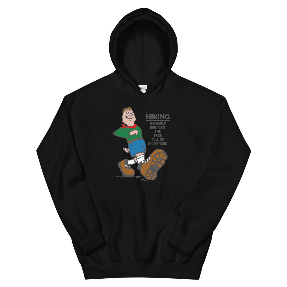 black face full of spider webs hoodie
