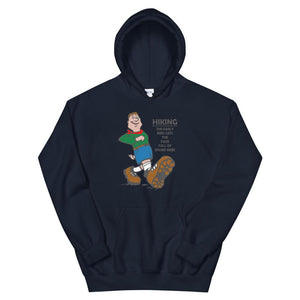 navy face full of spider webs hoodie