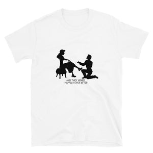 white happily ever after t-shirt