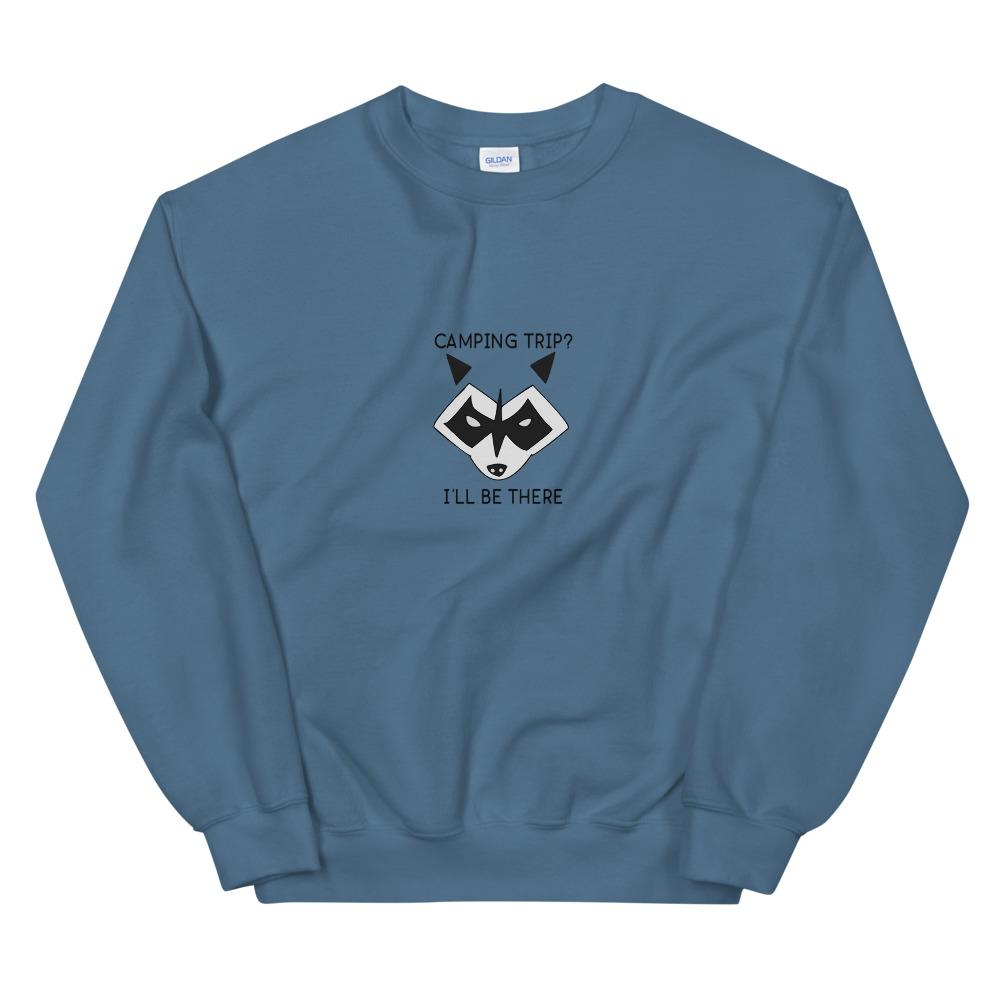 Camping Raccoon Sweatshirt - Unisex - Mens Sweatshirt - Womens Sweatshirt