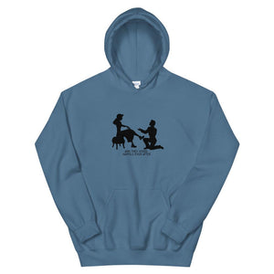 indigo blue happily ever after hoodie