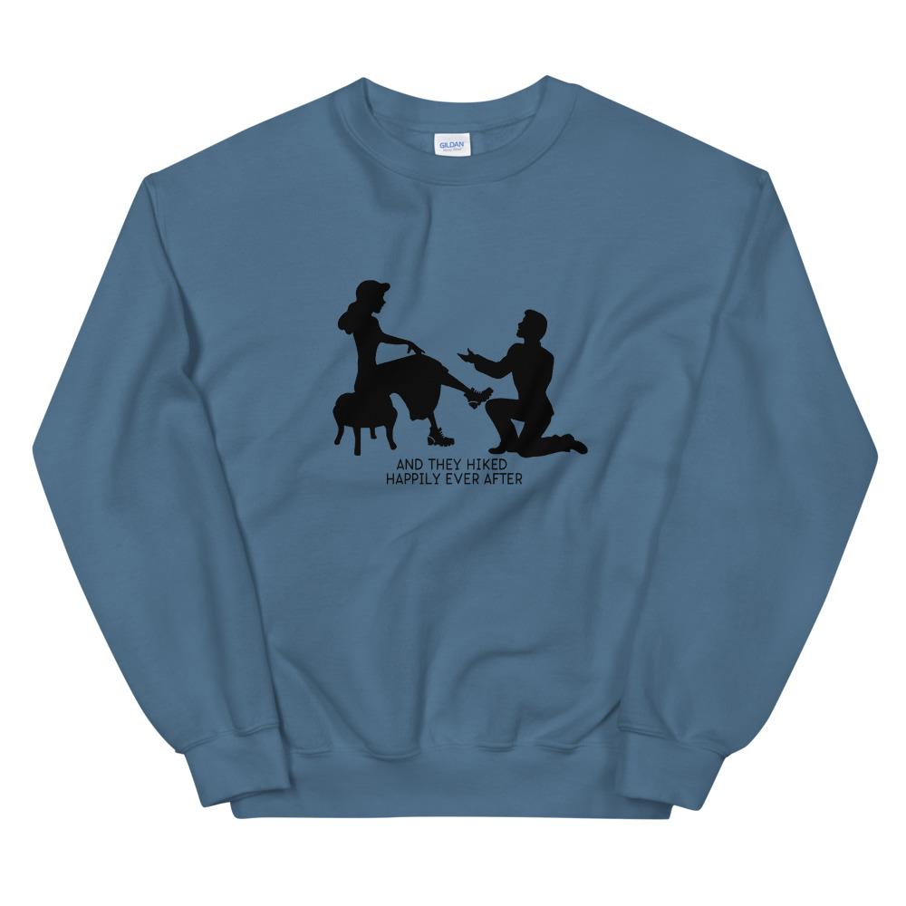 indigo blue happily ever after sweatshirt