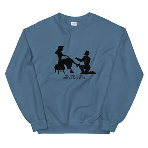 indigo blue happily ever after sweatshirt