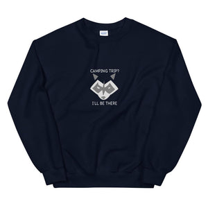 Camping Raccoon Sweatshirt - Unisex - Mens Sweatshirt - Womens Sweatshirt