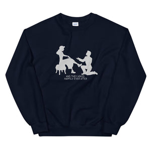 navy happily ever after sweatshirt