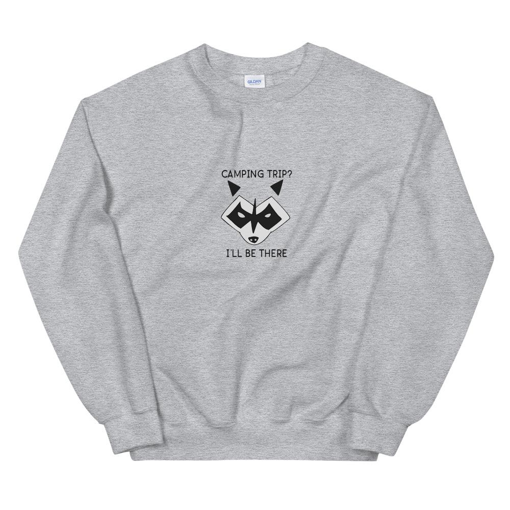 Camping Raccoon Sweatshirt - Unisex - Mens Sweatshirt - Womens Sweatshirt