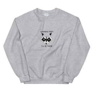 Camping Raccoon Sweatshirt - Unisex - Mens Sweatshirt - Womens Sweatshirt