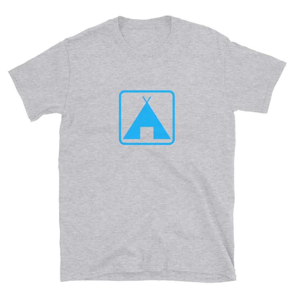 sport grey camping sign shirt