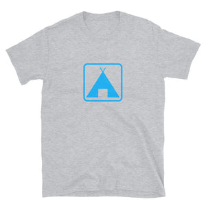 sport grey camping sign shirt