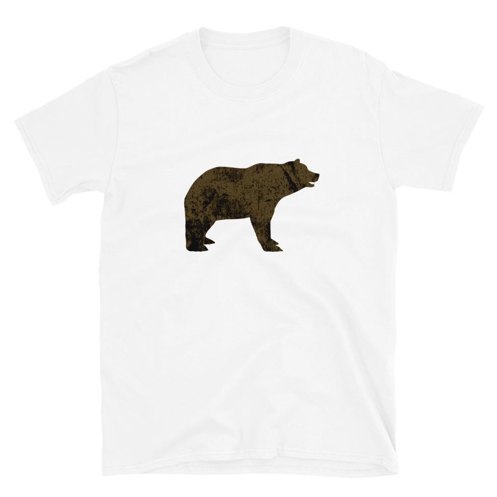 white brown bear t-shirt