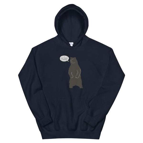 Bear Wants a Friend Unisex Graphic Hoodie – Compass Bound