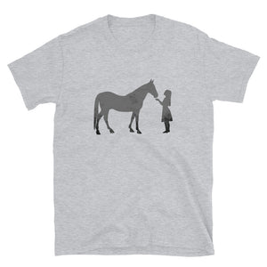 Horse with Little Girl - Horse Shirt - Unisex Graphic T Shirt