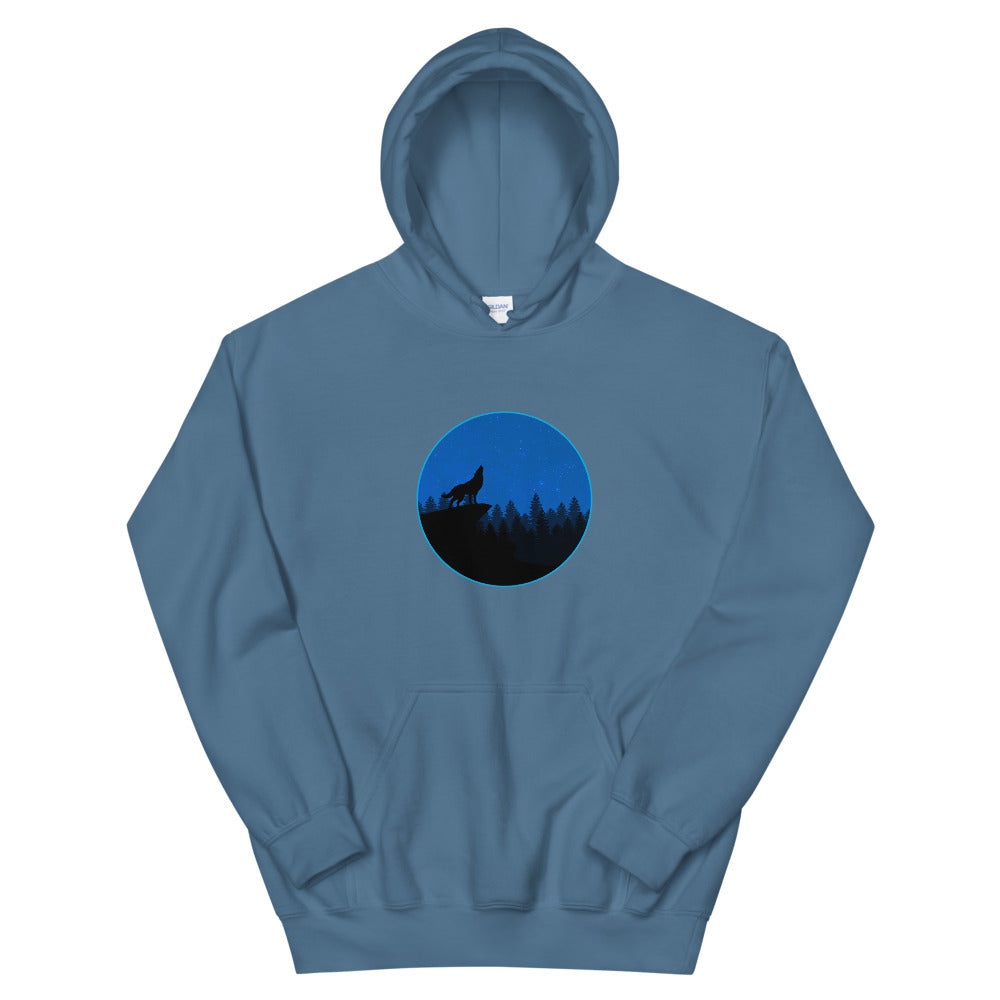 Wolf Howling - Unisex Graphic Hoodie