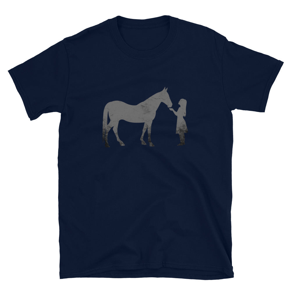 Horse with Little Girl - Horse Shirt - Unisex Graphic T