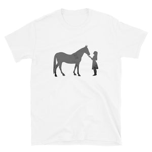 Horse with Little Girl - Horse Shirt - Unisex Graphic T Shirt