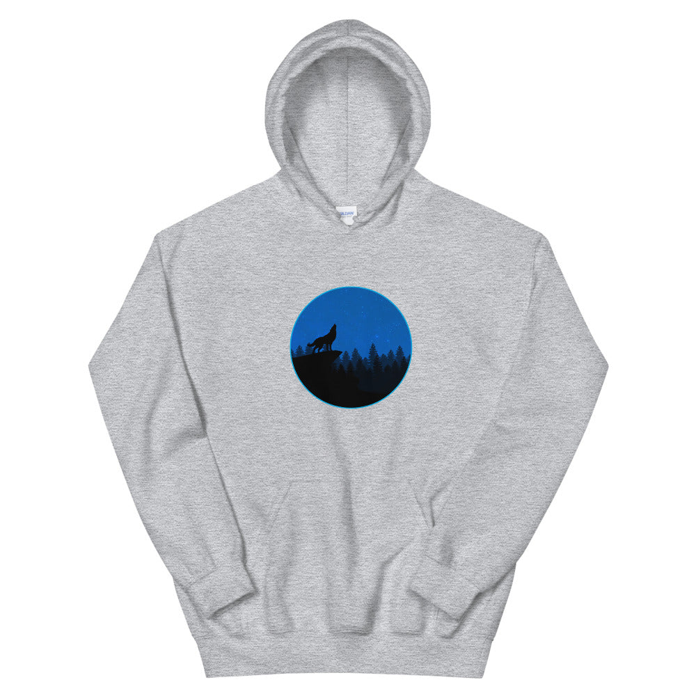 Wolf Howling - Unisex Graphic Hoodie