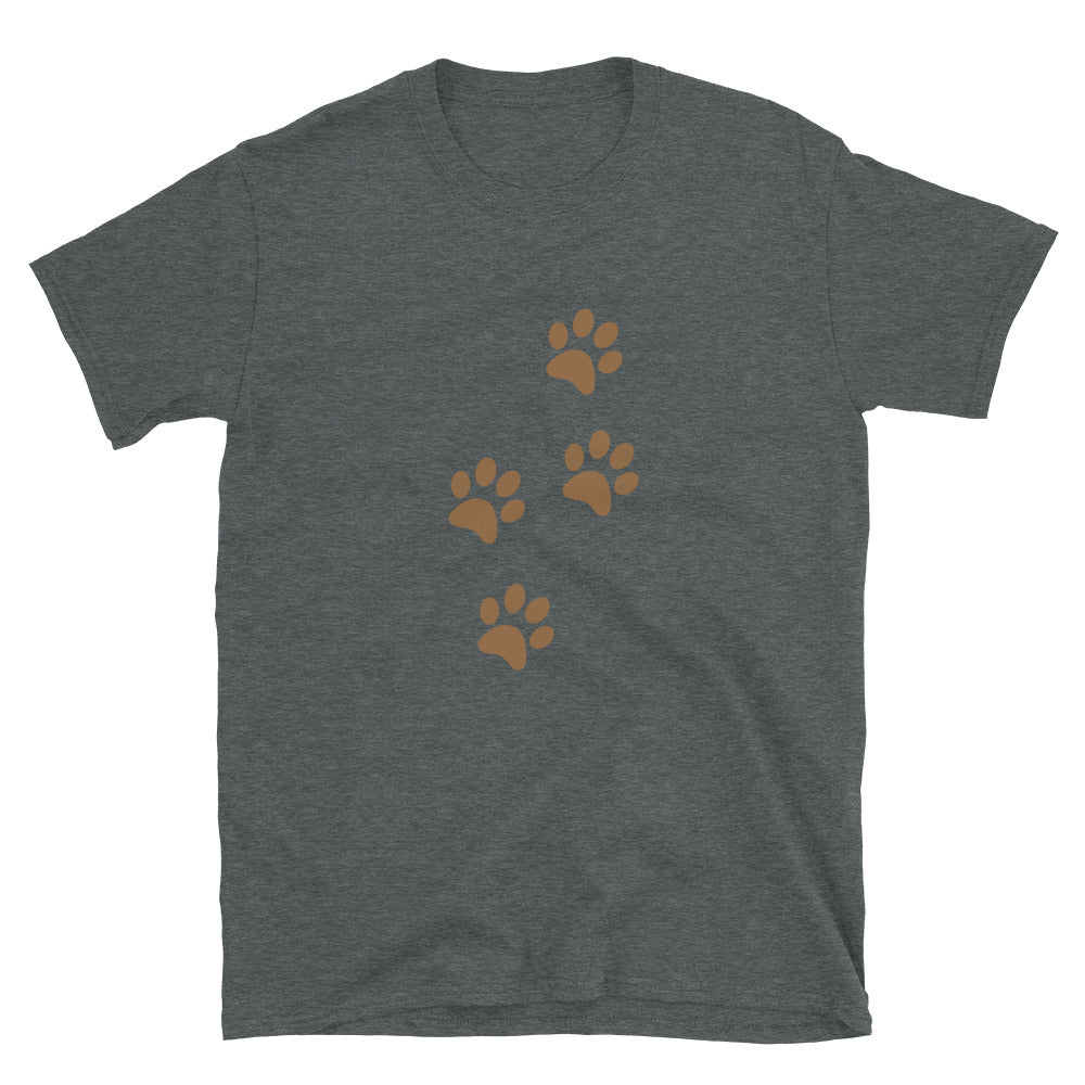 Paw Prints T-Shirt – Love Is A Four-Legged Word – Graphic T-Shirt