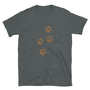 Paw Prints T-Shirt – Love Is A Four-Legged Word – Graphic T-Shirt